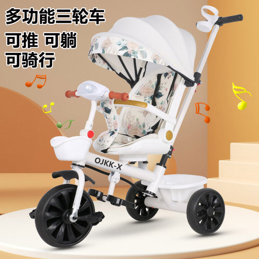 Multi-functional Children's Tricycle Baby Bicycle 1-3-6 Years Old Large Baby Stroller Stroller Bicycle