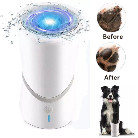 Dog Electric Foot Scrubber Dog Paw Cat Cleaner Wipe-free Automatic Foot Scrubber Electric Pet Foot Scrubber