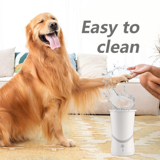 Dog Electric Foot Scrubber Dog Paw Cat Cleaner Wipe-free Automatic Foot Scrubber Electric Pet Foot Scrubber